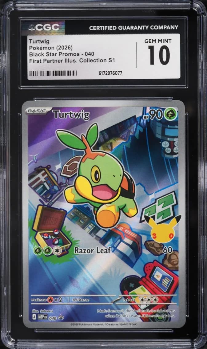 Turtwig, Black Star Promos - Mega Evolution MEP EN, CGC 10