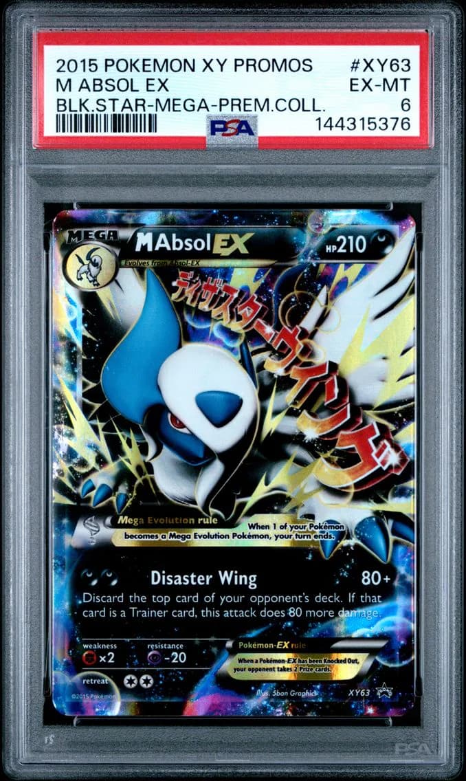 M Absol EX, XY Black Star Promos, PSA 6