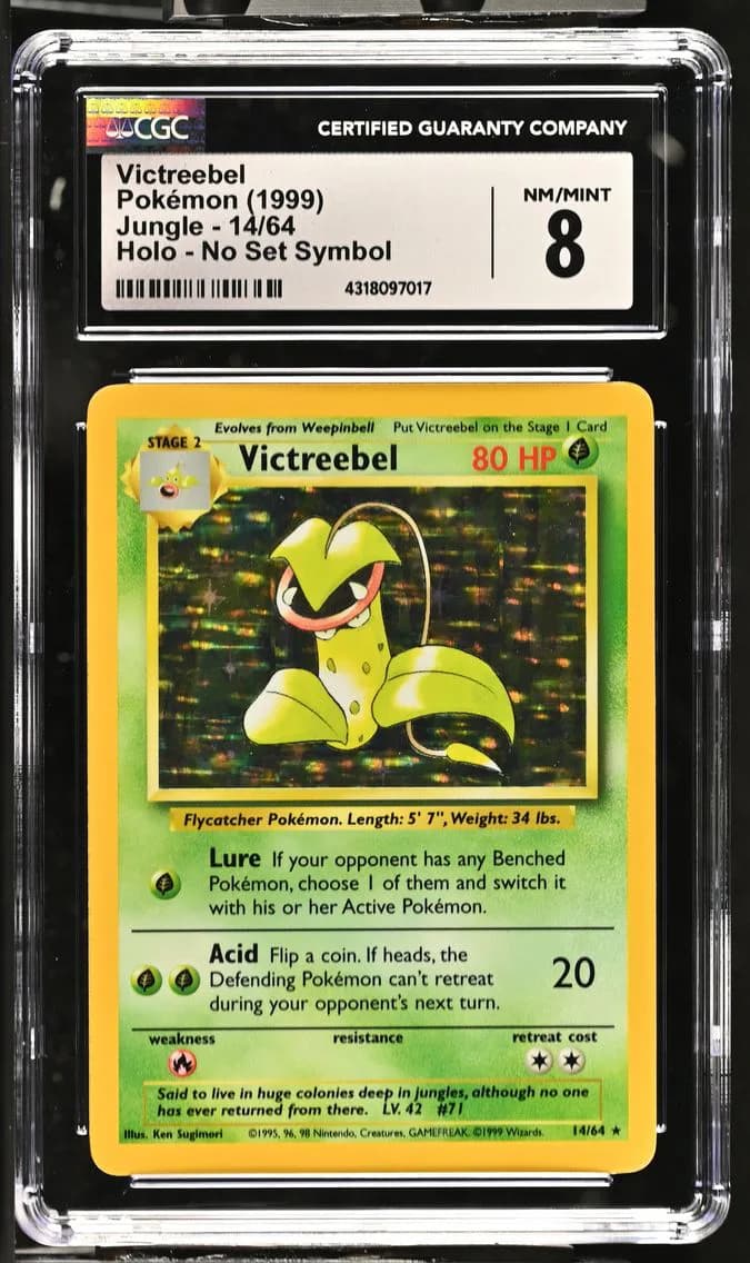 Victreebel, Jungle - Unlimited, CGC 8