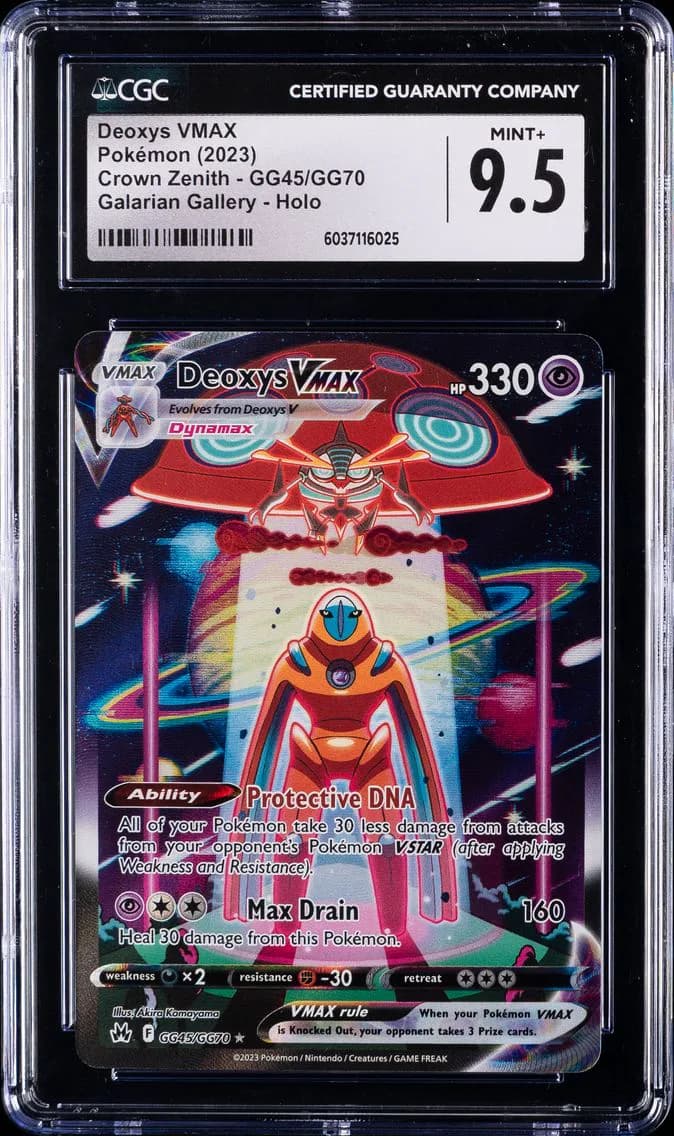 Deoxys VMAX, Crown Zenith, CGC 9.5