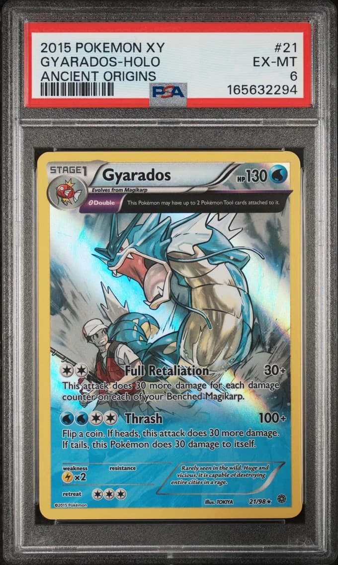 Gyarados-Holo, XY Ancient Origins, PSA 6