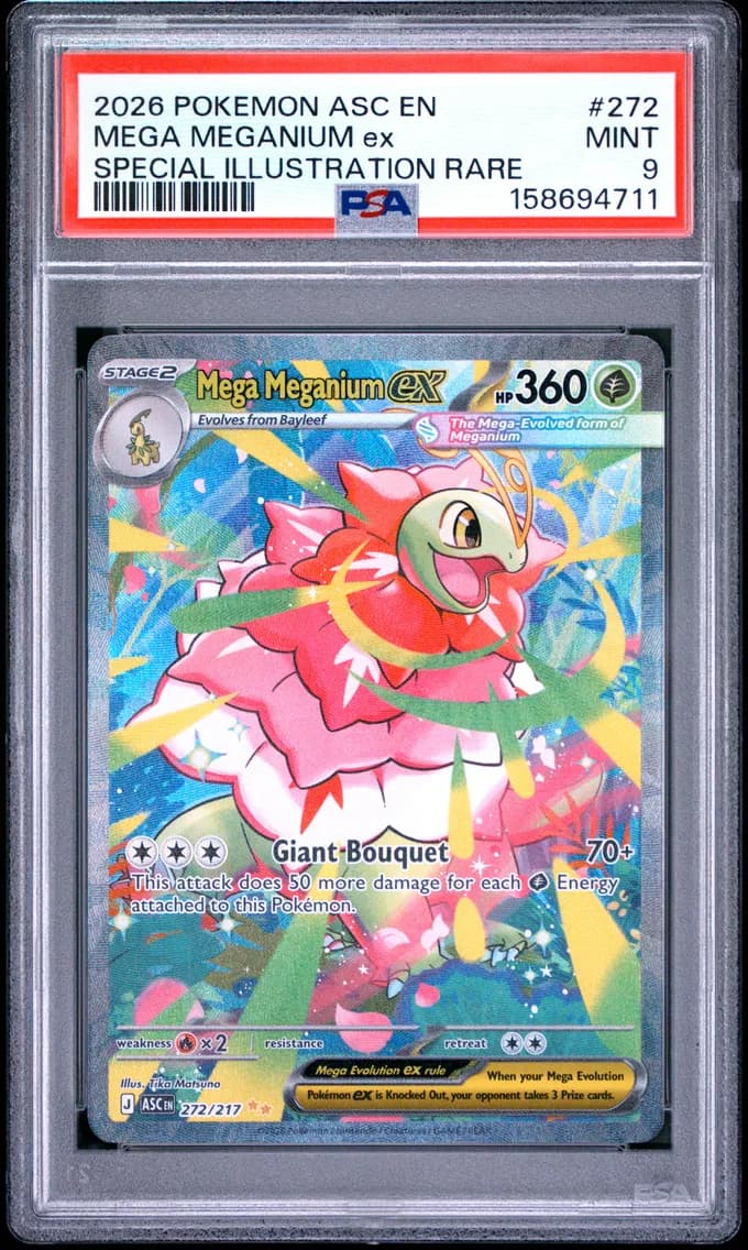 Mega Meganium EX, Ascended Heroes, PSA 9