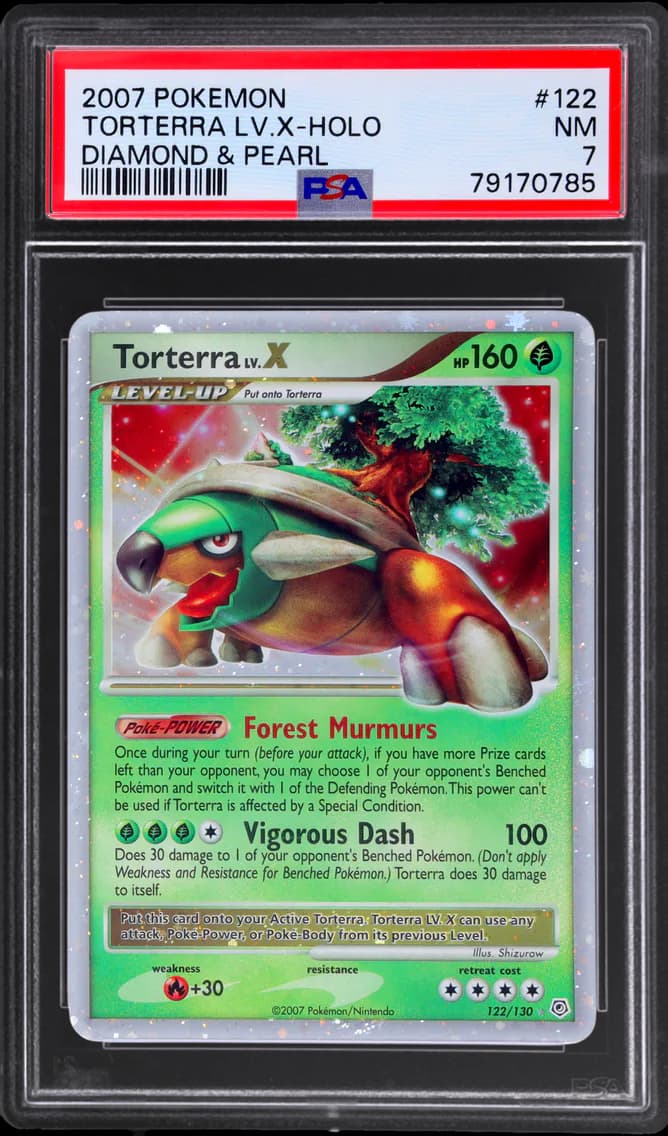 Torterra LV.X-Holo, Diamond & Pearl, PSA 7