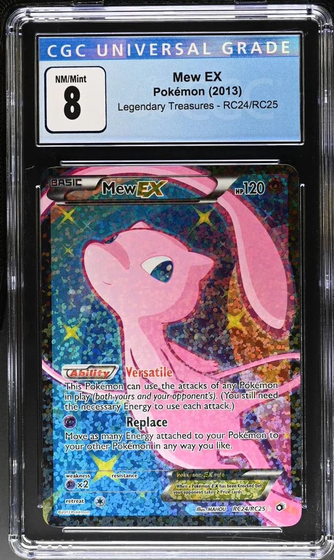 Mew EX, Legendary Treasures, CGC 8