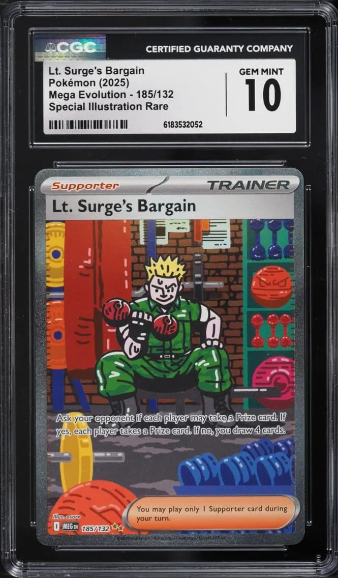 Lt. Surge's Bargain, Mega Evolution, CGC 10