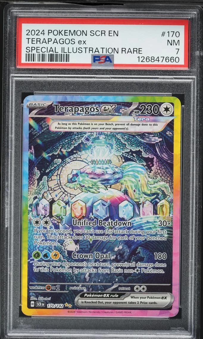 Terapagos EX, Stellar Crown, PSA 7
