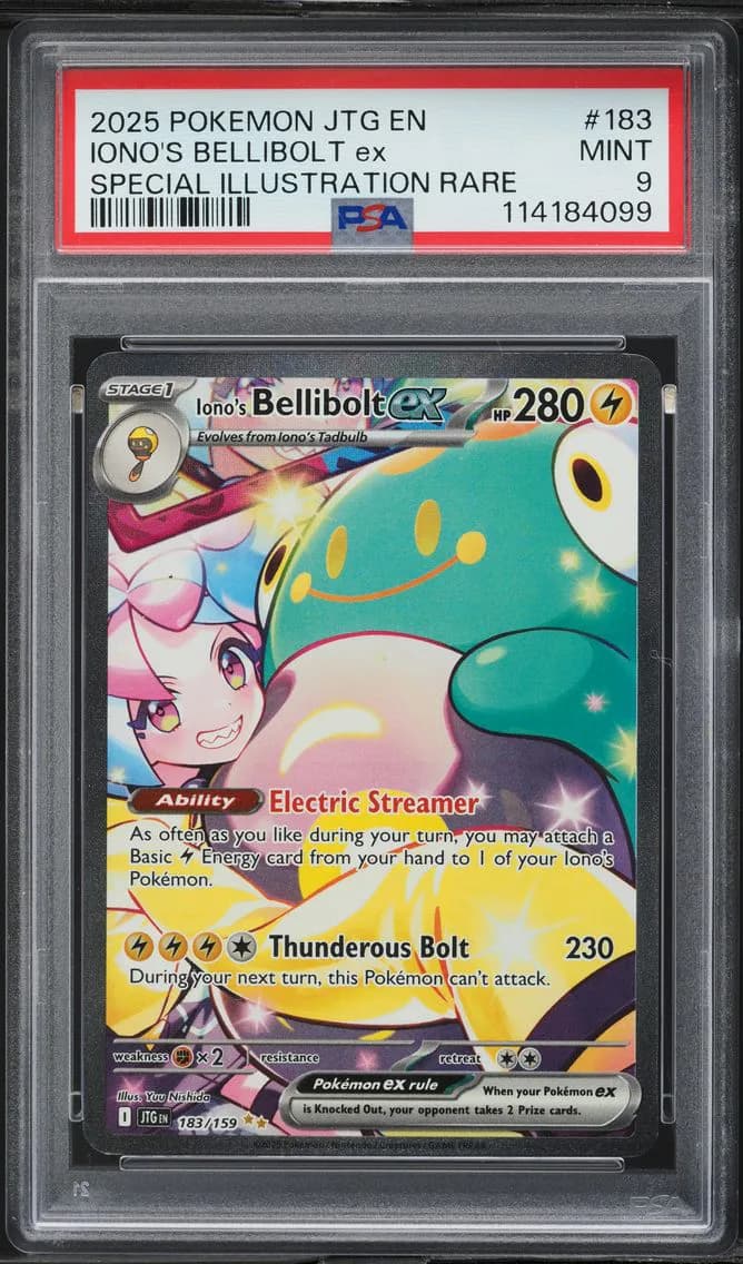 Iono's Bellibolt EX, Journey Together, PSA 9