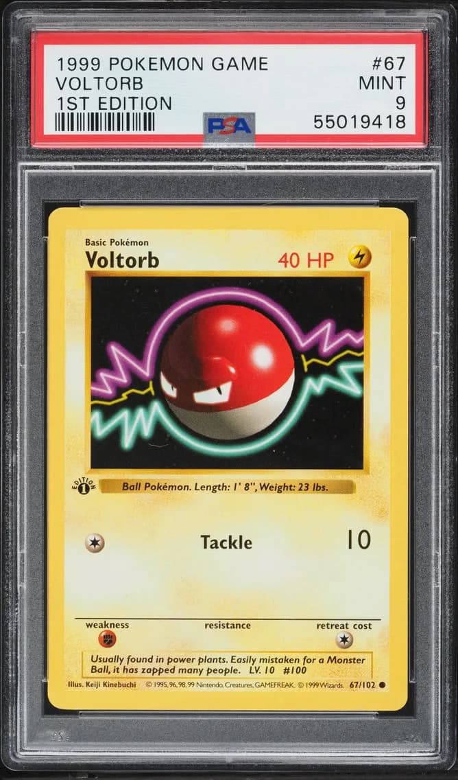 Edition Voltorb, Game, PSA 9