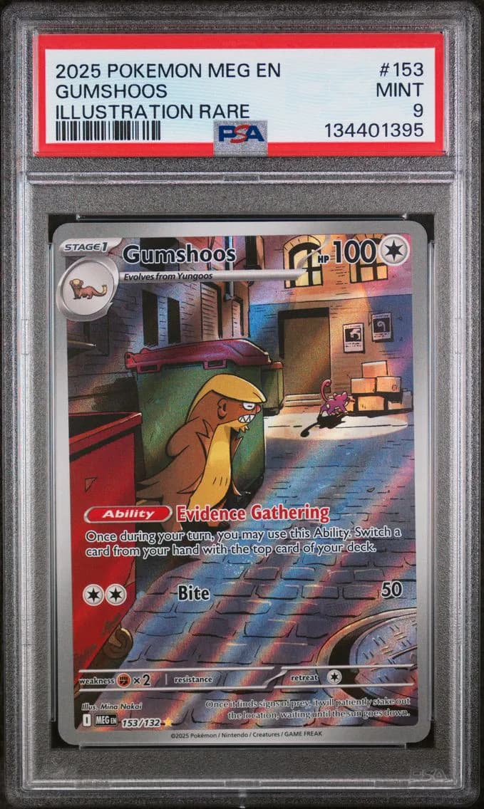 Gumshoos, Mega Evolution, PSA 9