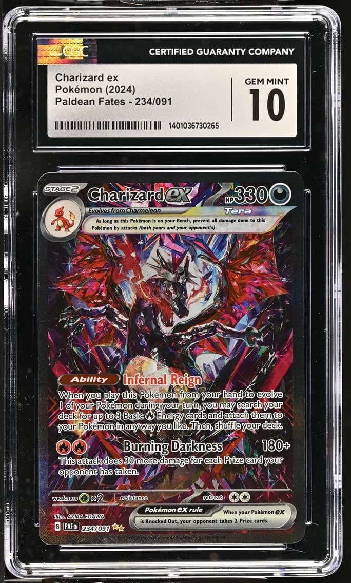 Charizard ex, Paldean Fates, CGC 10