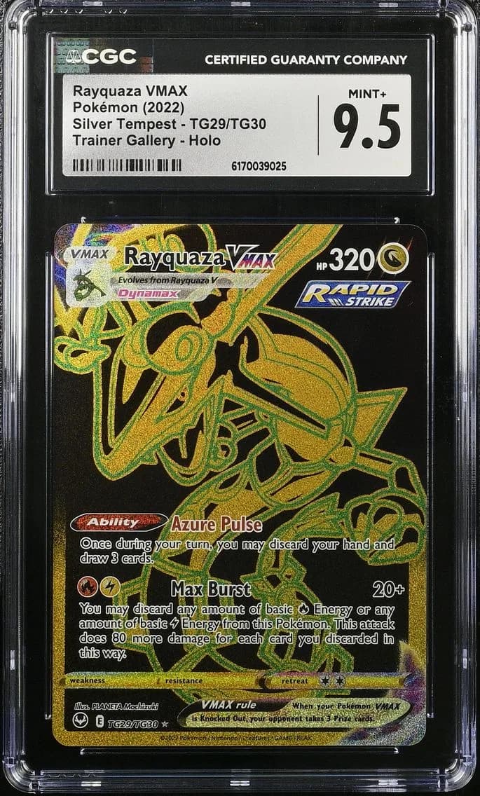 Rayquaza VMAX, Silver Tempest, CGC 9.5