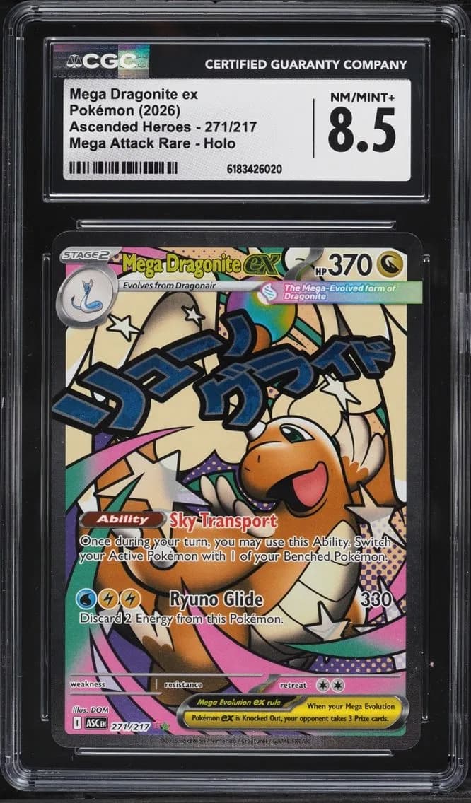 Mega Dragonite Ex, Ascended Heroes, CGC 8.5