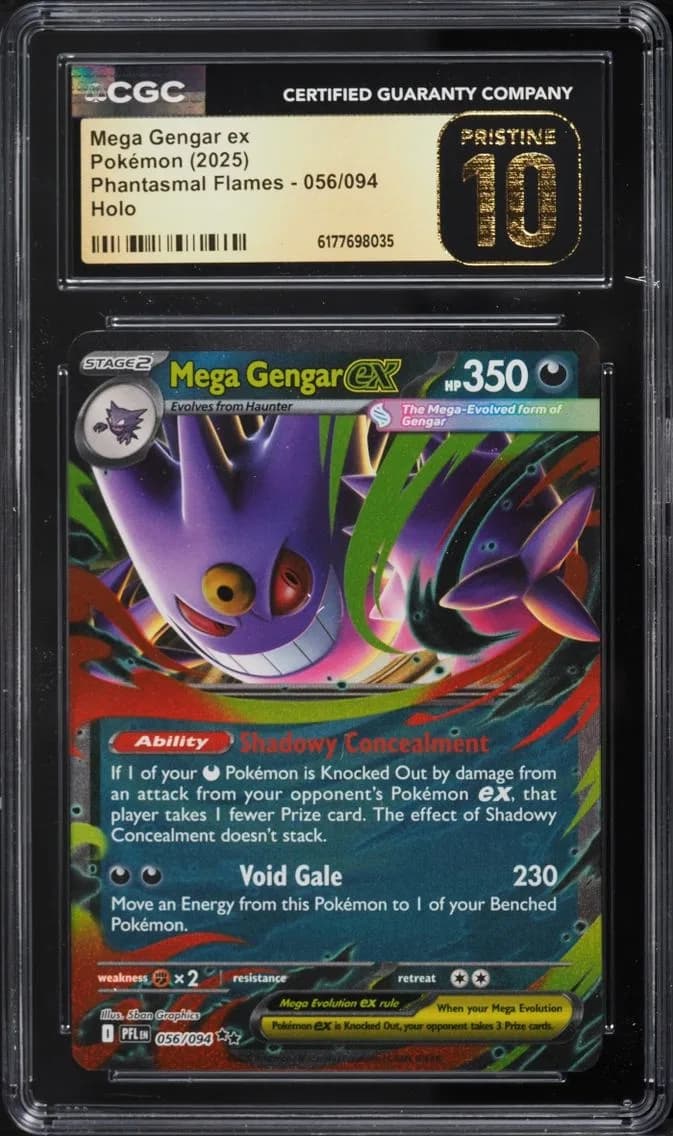 Mega Gengar Ex, Phantasmal Flames, CGC 10