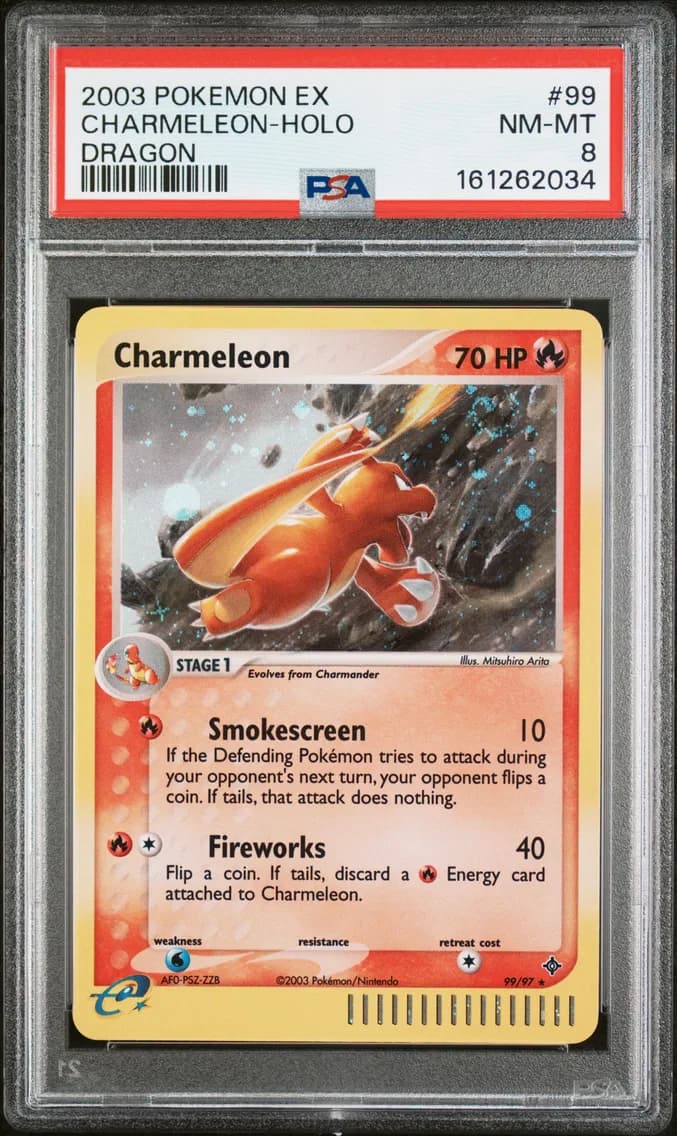 Charmeleon-Holo, EX Dragon, PSA 8