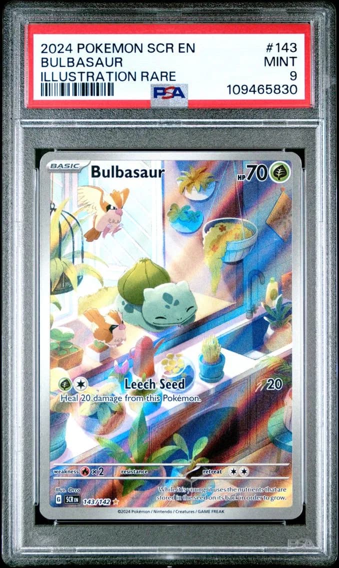 Bulbasaur, Stellar Crown, PSA 9