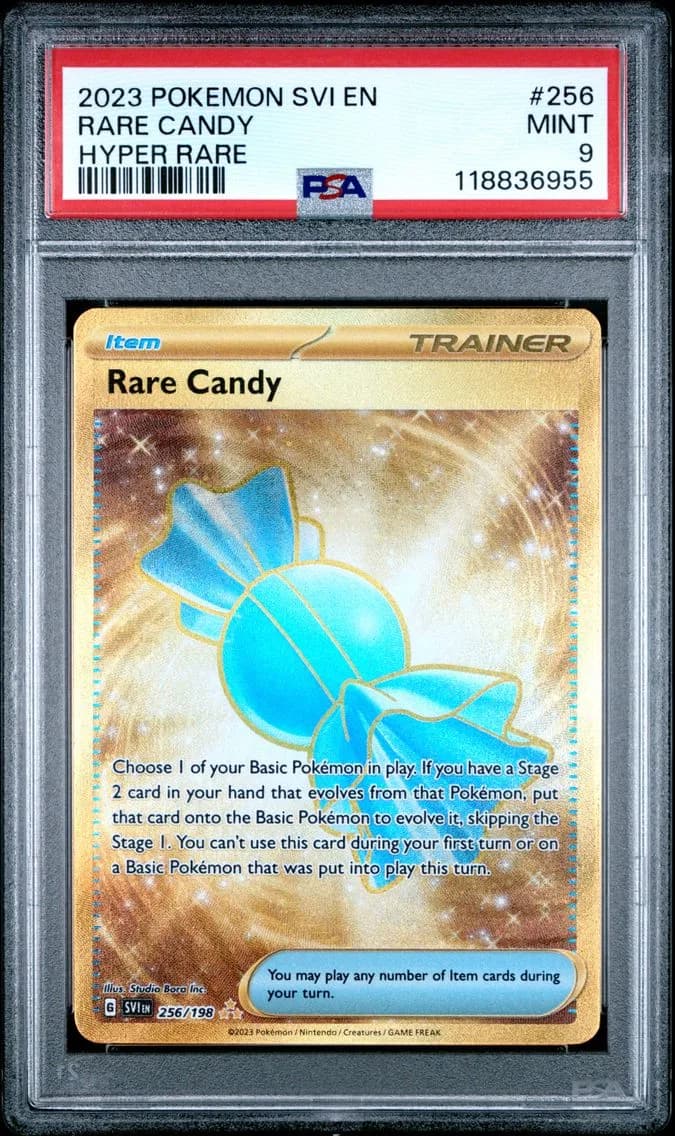 Rare Candy, Scarlet & Violet, PSA 9