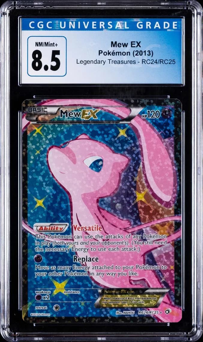Mew EX, Legendary Treasures, CGC 8.5