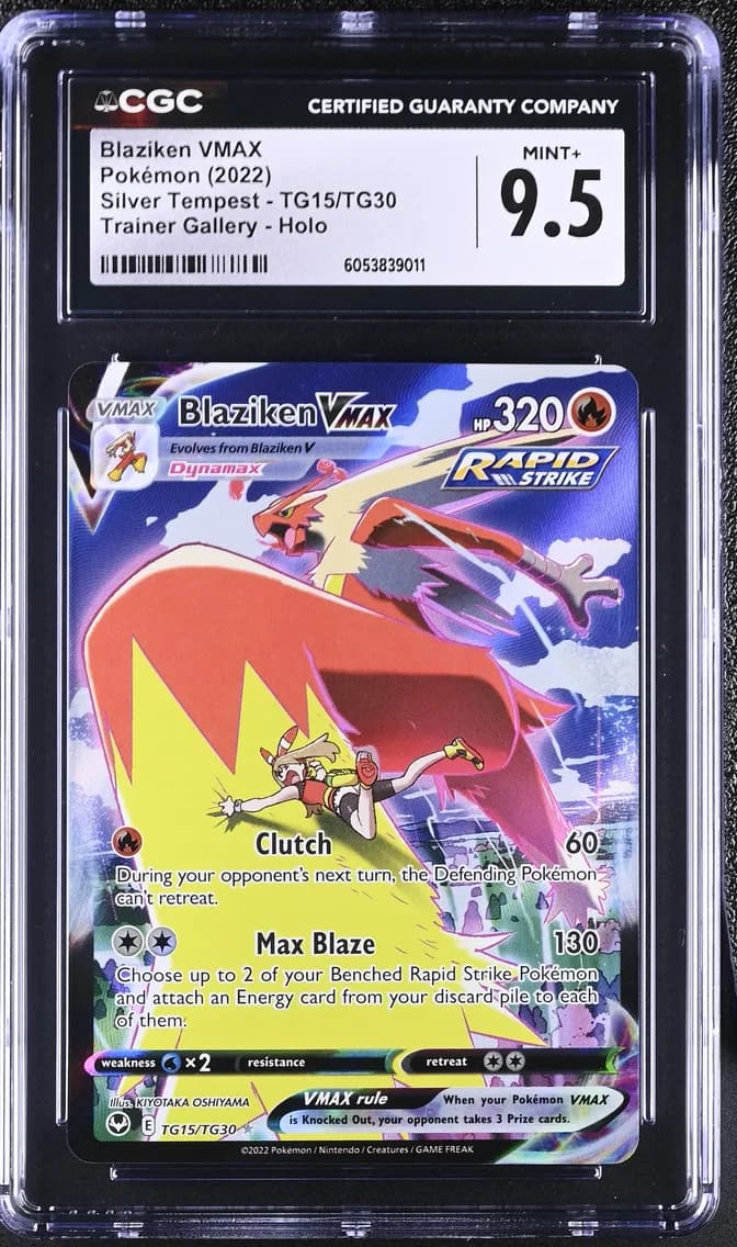 Blaziken VMAX, Silver Tempest, CGC 9.5