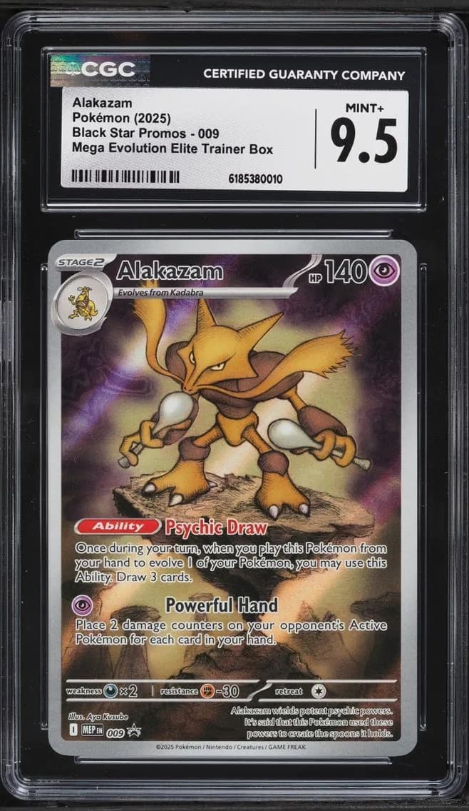 Alakazam, Black Star Promos - Mega Evolution MEP EN, CGC 9.5