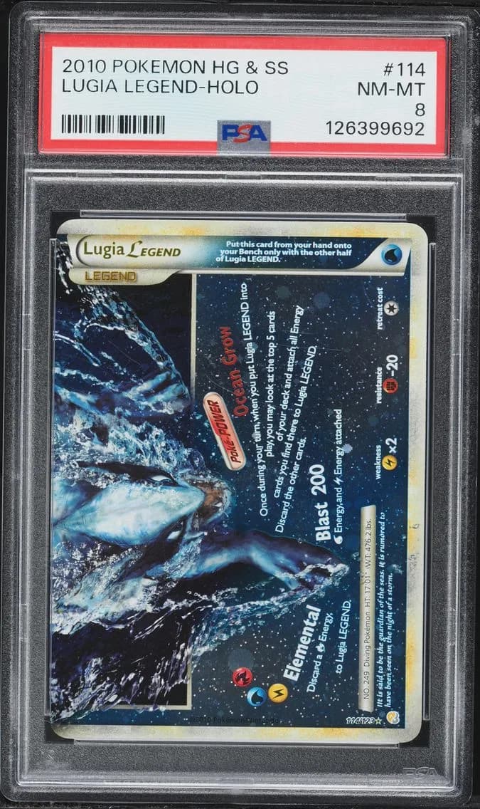 Lugia Legend-Holo, Heartgold & Soulsilver, PSA 8