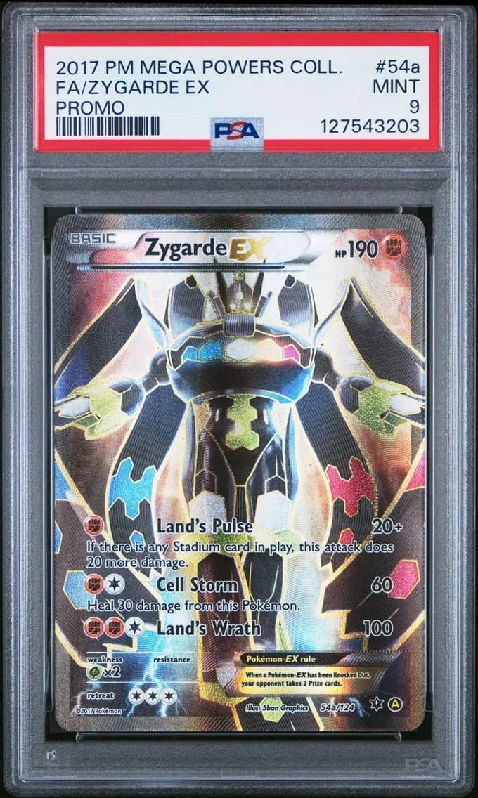 Zygarde EX, Mega Powers Collection Promo, PSA 9