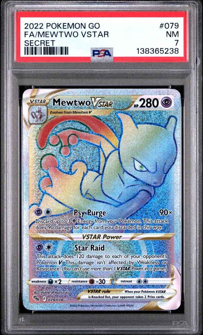Mewtwo VSTAR, Go, PSA 7