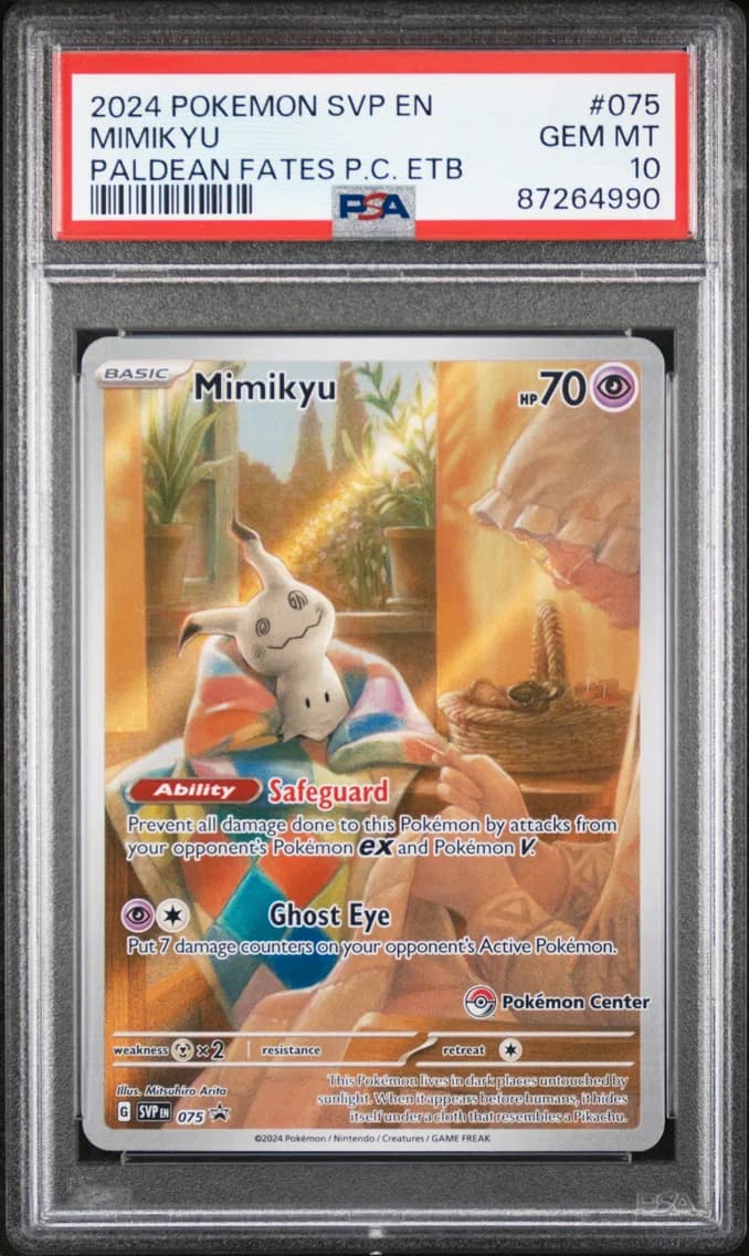 Mimikyu, SV Black Star Promo, PSA 10