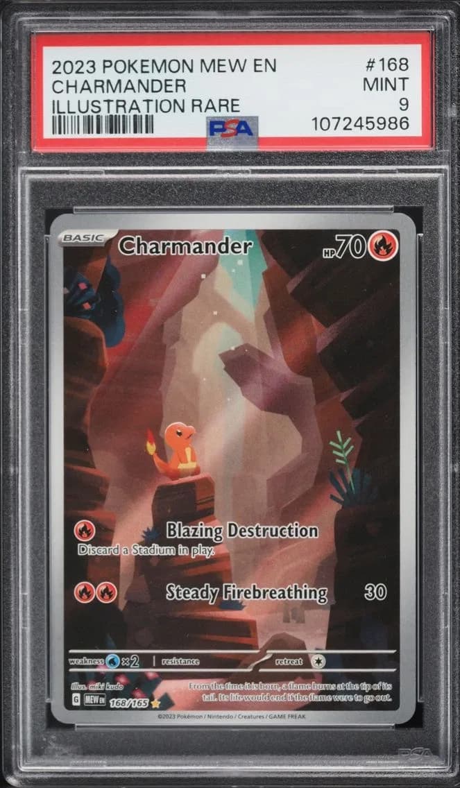 IR Charmander, 151, PSA 9