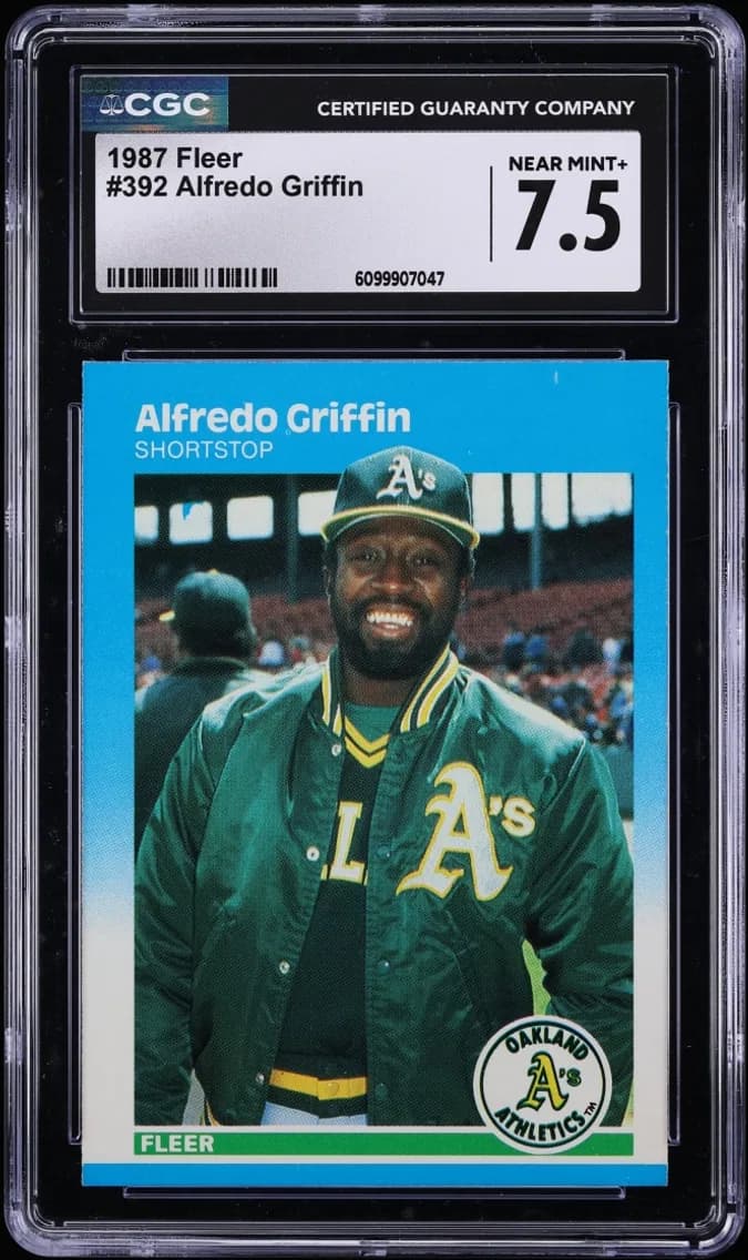 Alfredo Griffin, Fleer Fleer, CGC 7.5