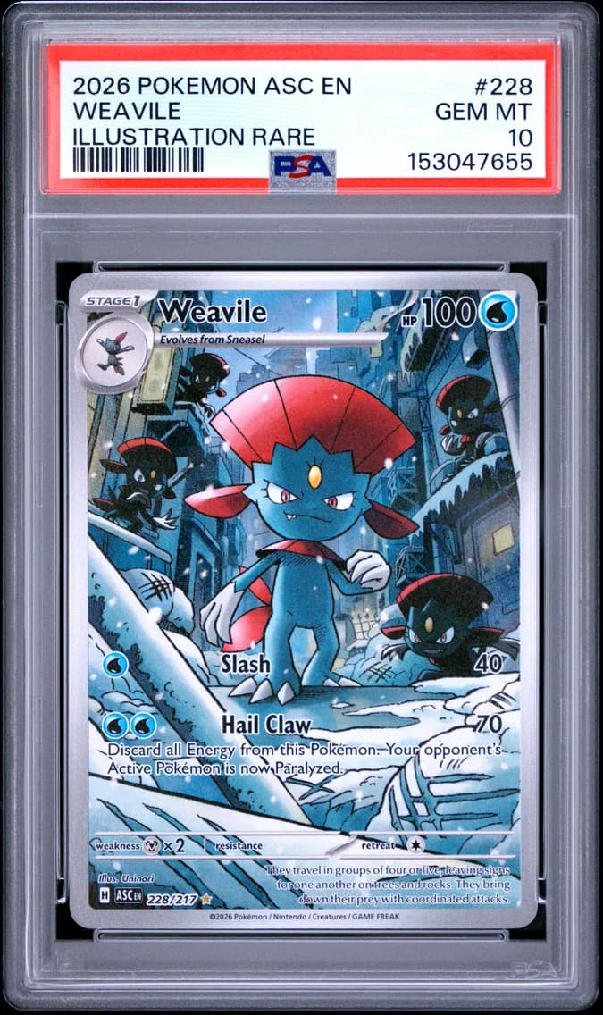 Weavile, Ascended Heroes, PSA 10