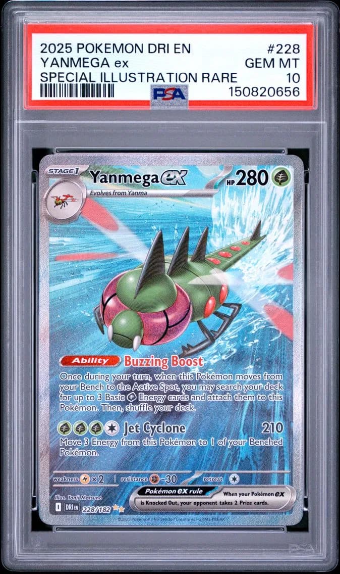 Yanmega EX, Destined Rivals, PSA 10