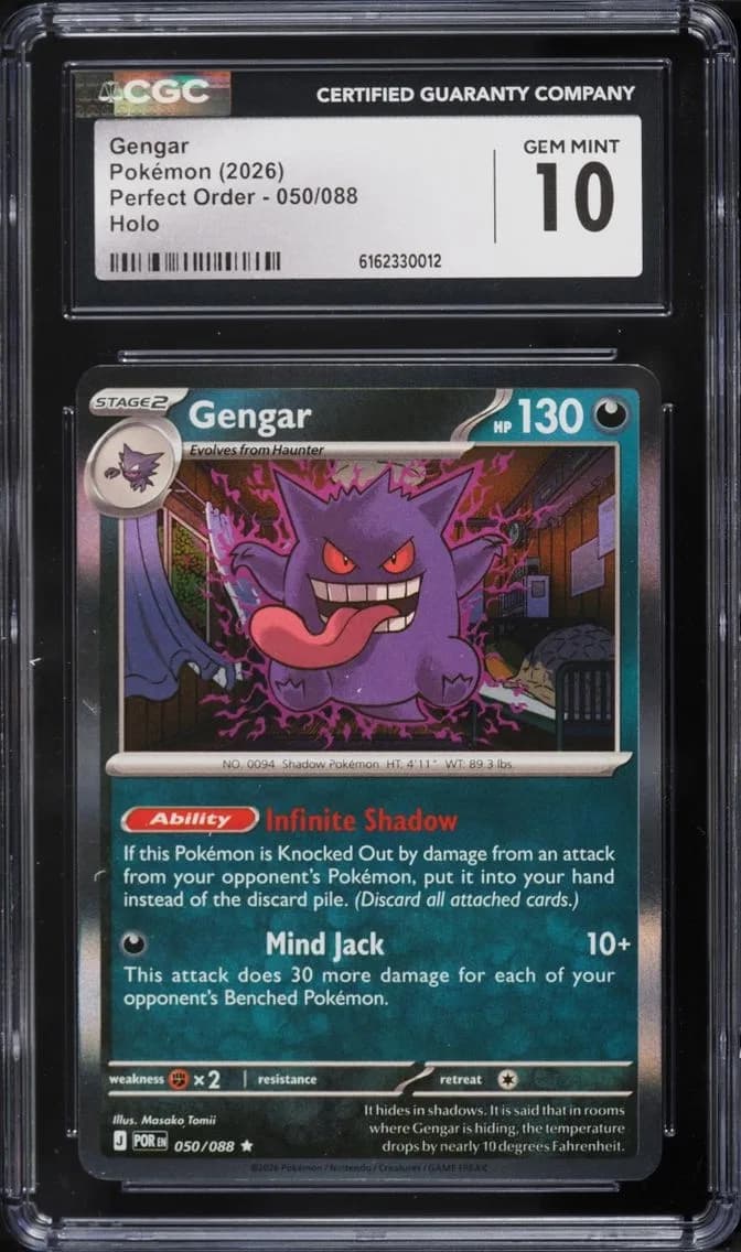 Gengar, Perfect Order, CGC 10