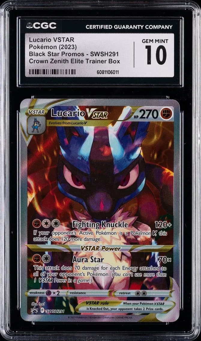 Lucario VSTAR, Black Star Promos - Sword & Shield, CGC 10