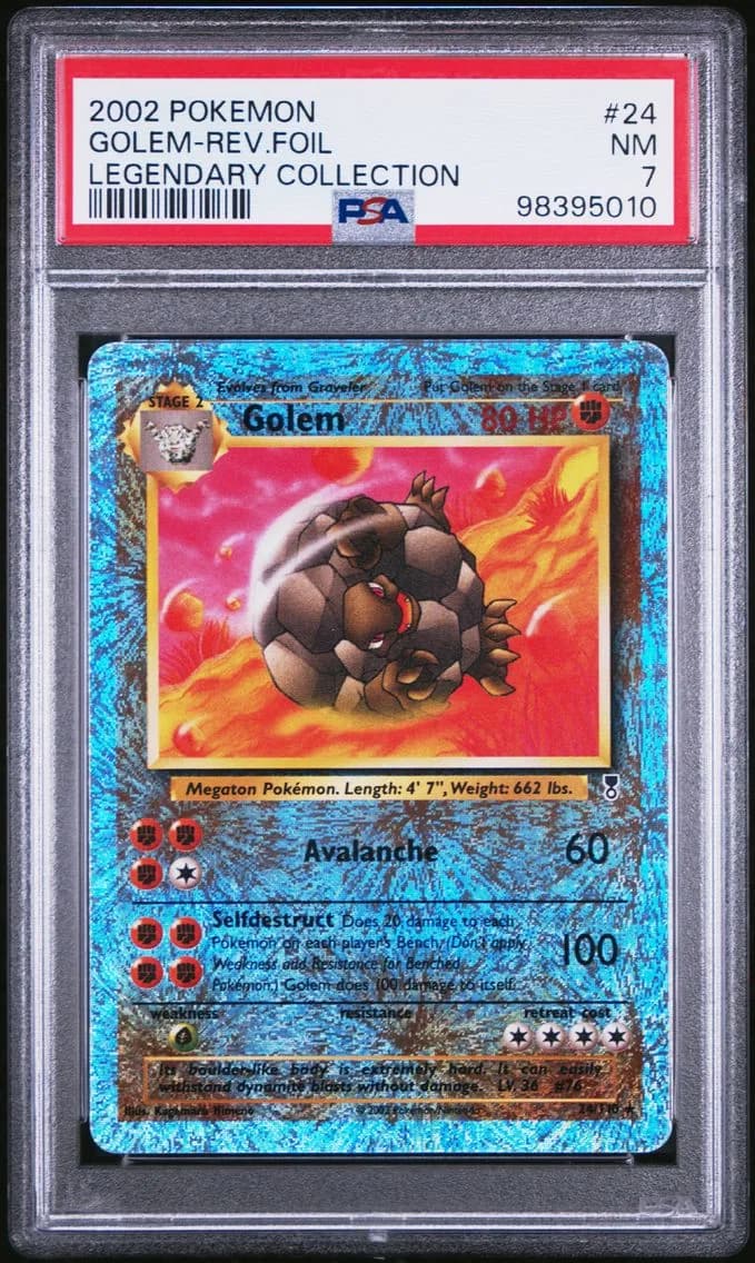 Golem-Reverse Foil, Legendary Collection, PSA 7