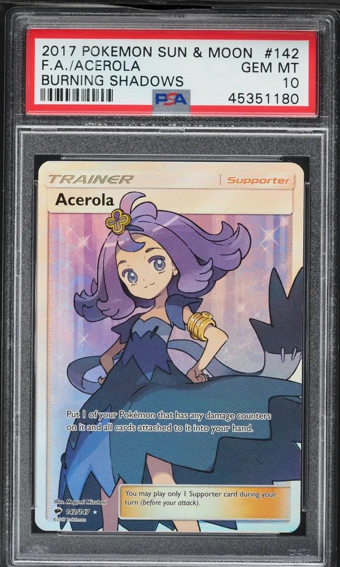 Acerola, Sun & Moon Burning Shadows, PSA 10