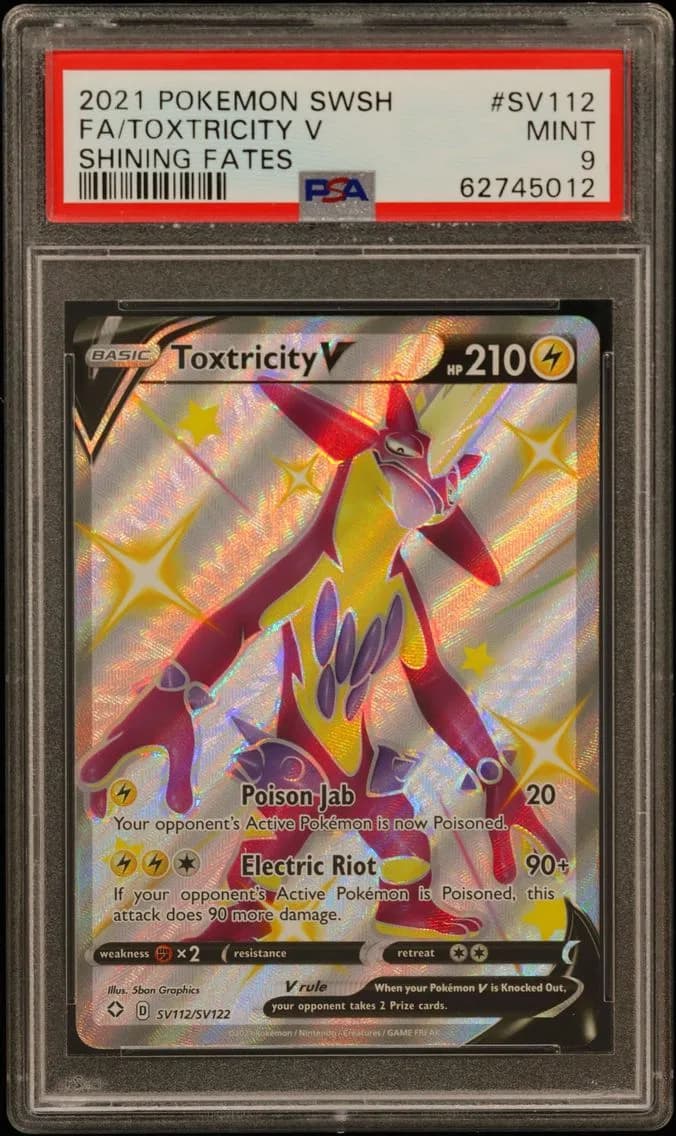 Toxtricity V, Sword & Shield Shining Fates, PSA 9