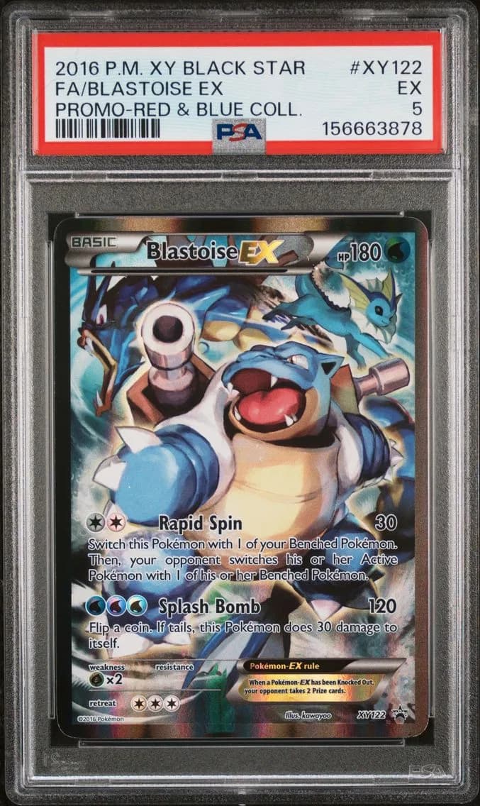 Blastoise EX, XY Black Star Promo, PSA 5