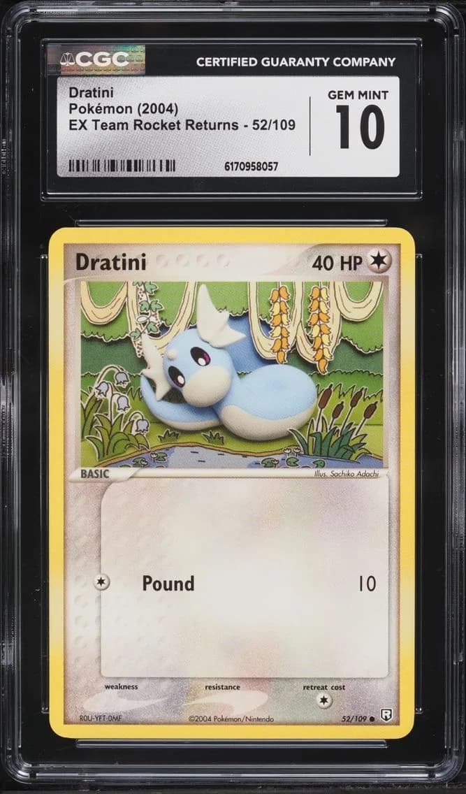 Returns Dratini, EX Team Rocket Returns, CGC 10