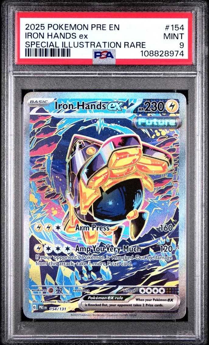 Iron Hands EX, Prismatic Evolutions, PSA 9