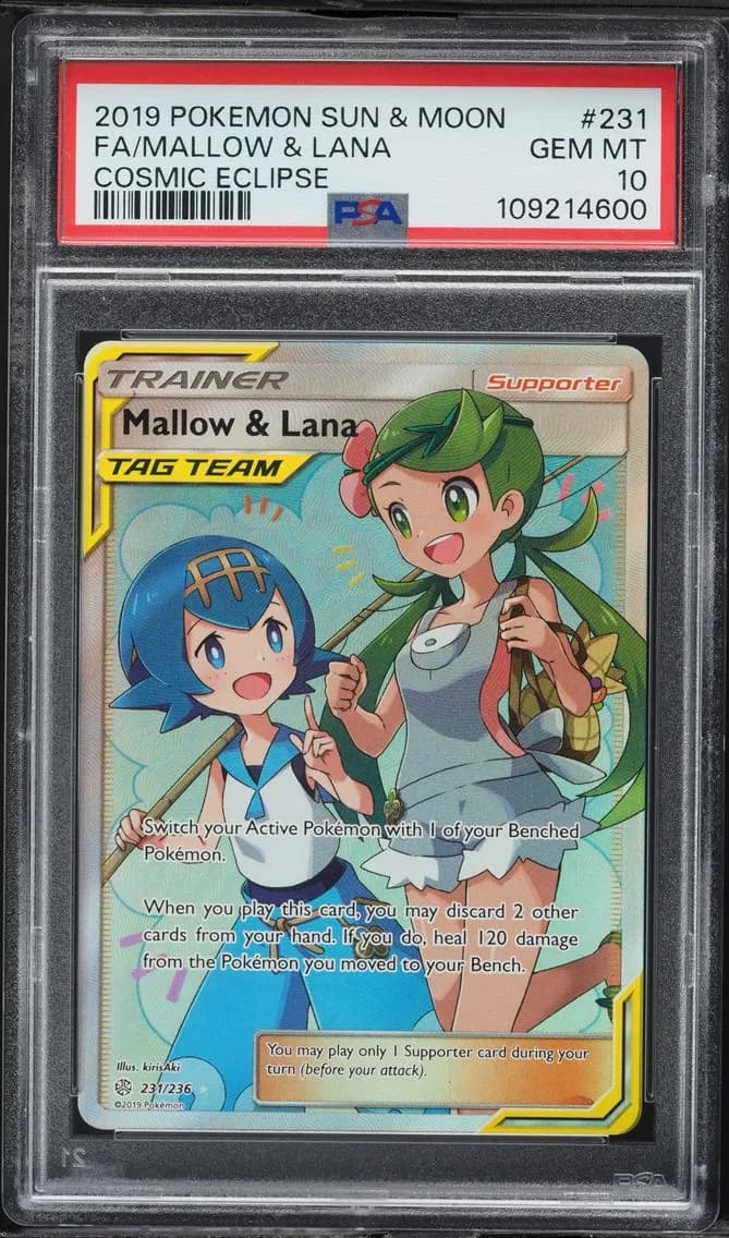 Mallow & Lana, Sun & Moon Cosmic Eclipse, PSA 10