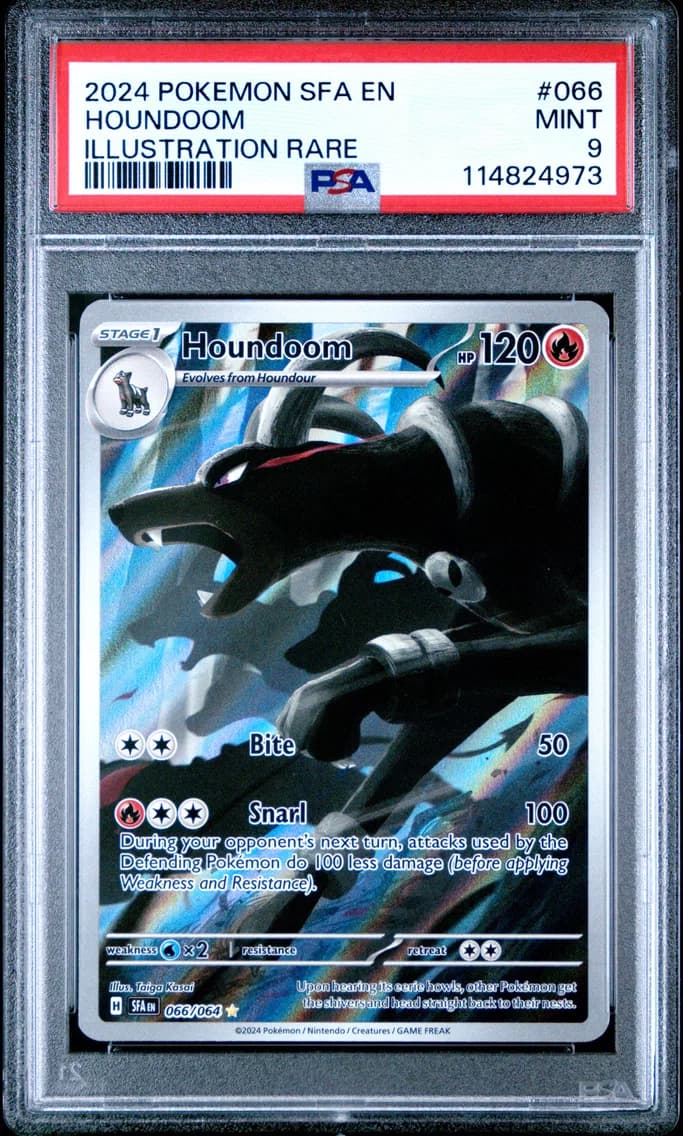 Houndoom, Shrouded Fable, PSA 9