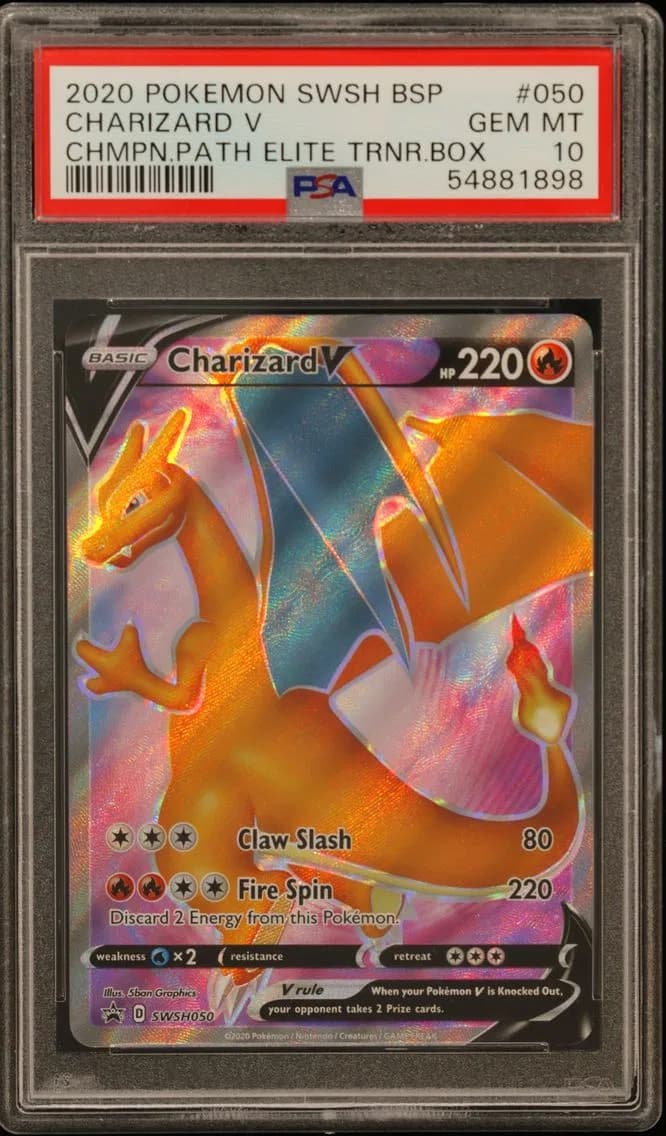 Charizard V, Swsh Black Star Promo, PSA 10