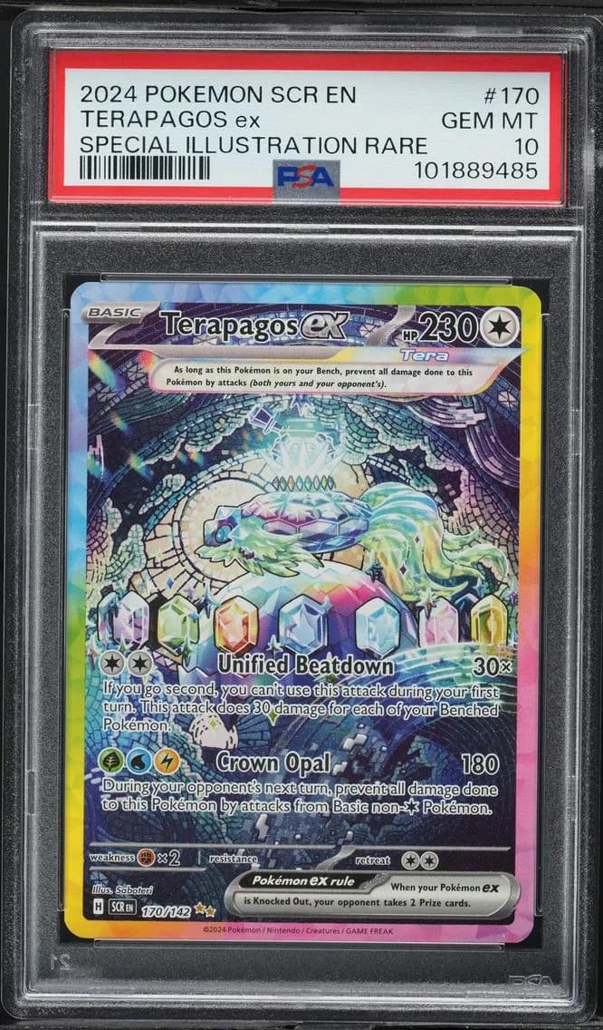 Terapagos EX, Stellar Crown, PSA 10
