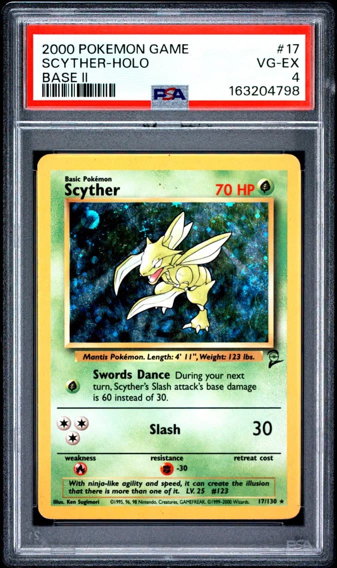 Scyther-Holo, Game Base II, PSA 4