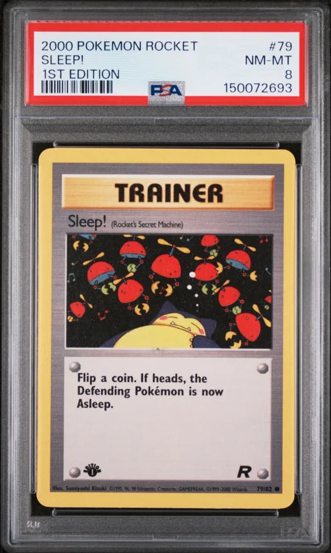 Sleep! 1st Edition, Rocket, PSA 8