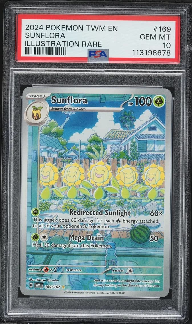 Sunflora, Twilight Masquerade, PSA 10