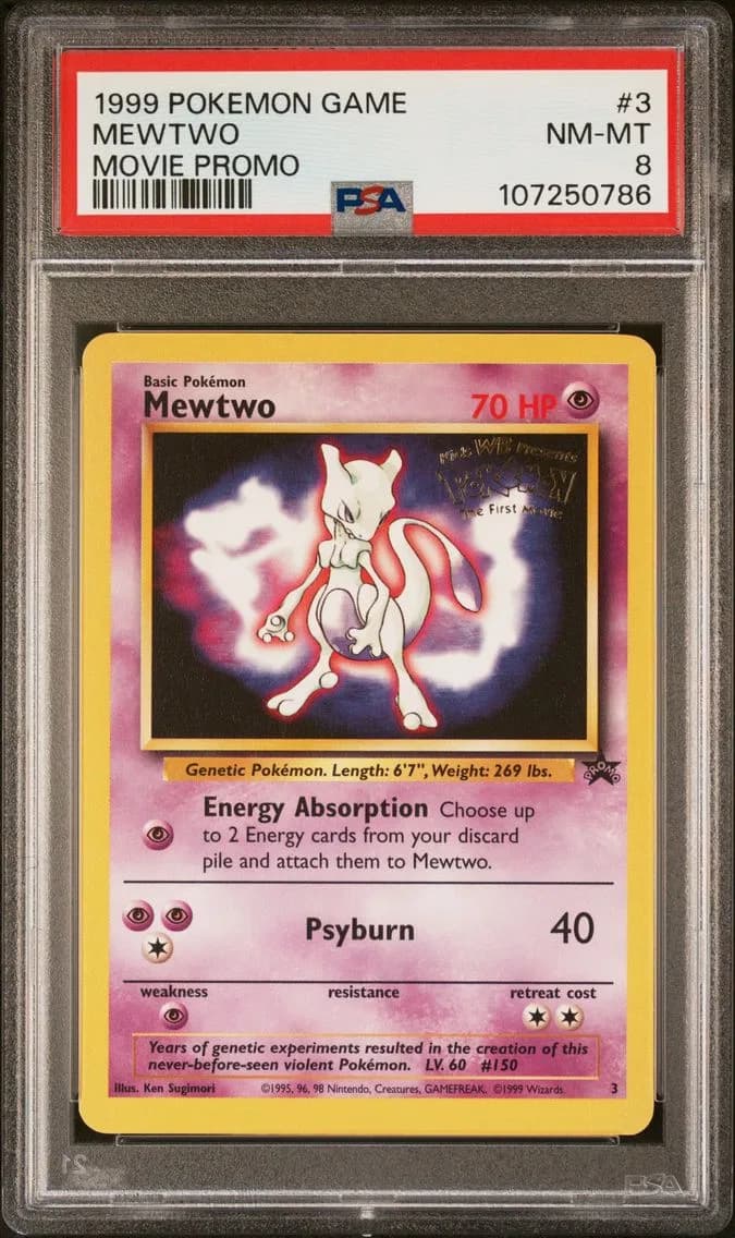 Mewtwo, Game Movie, PSA 8
