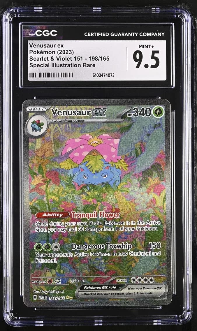 Venusaur ex, Scarlet & Violet 151, CGC 9.5