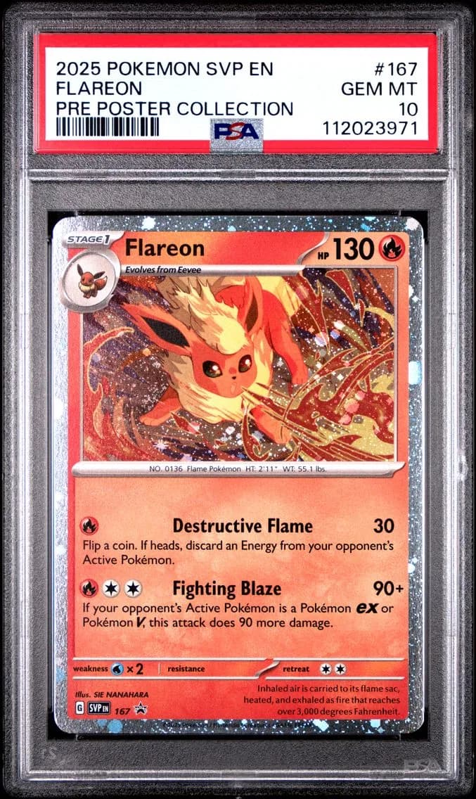 Flareon, SV Black Star Promo, PSA 10