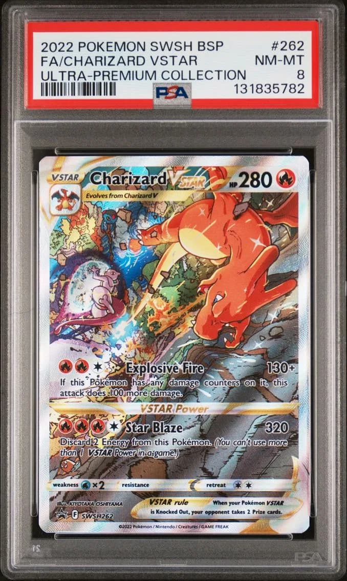 Charizard VSTAR, Swsh Black Star Promo, PSA 8